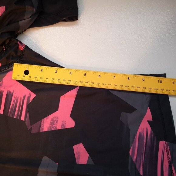 Avia Black Grey & Pink Ladies Size Large Elastic Waist Active Shorts - Picture 5 of 6